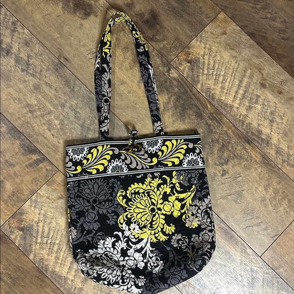 Vera Bradley Handbags - VERA BRADLEY “Baroque” (Retired 2010) Quilted Medium Toggle Tote Bag